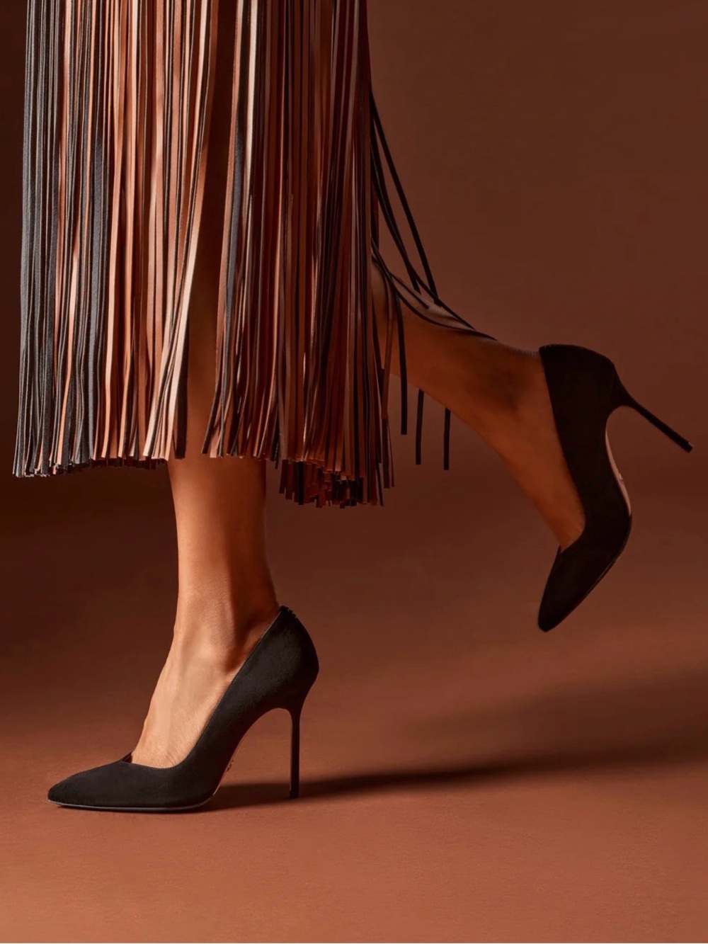 Sarah Flint Perfect Pump 100 Black Suede Heels – Size 39.5 / US 9